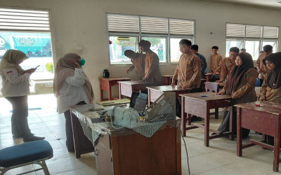 UPTD Puskesmas Melintang Kota Pangkalpinang Gencarkan Sosialisasi Kesehatan Reproduksi Remaja MTsN 1 Pangkalpinang