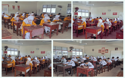 Berbasis Digital, Siswa MTsN 1 Pangkalpinang Ikuti Asesmen Melalui Handphone