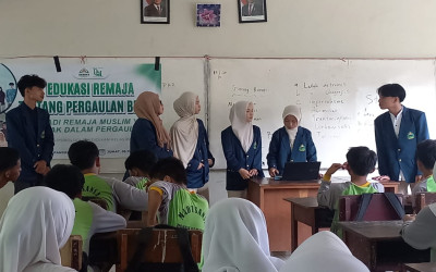 Mahasiswa IAIN SAS Babel, Edukasi Pergaulan Sehat Bagi Siswa MTsN 1 Pangkalpinang